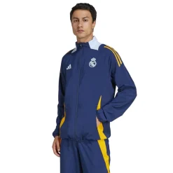 adidas Real Madrid Anthem Jacket 2024 2025 Adults in Blue