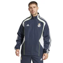 adidas Real Madrid Ubackpack Tracksuit Top Adults in Blue