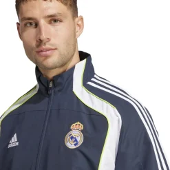 adidas Real Madrid Ubackpack Tracksuit Top Adults in Blue