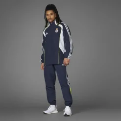 adidas Real Madrid Ubackpack Tracksuit Top Adults in Blue