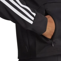 adidas 90s Regular Fit Mock Neck Jacket in Black