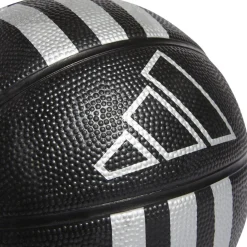 adidas 3s Rubber Mini Basketball in Black
