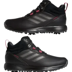 adidas S2G Mid-Cut RAIN.RDY Golf Shoes in Black