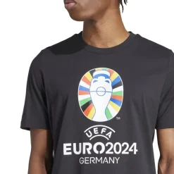 adidas Short Sleeve T-Shirt Top in Black