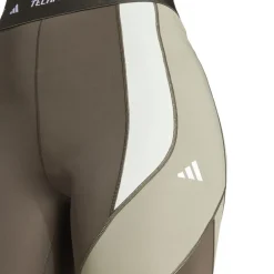 adidas Techfit 7 8 Colorblock Leggings in Green