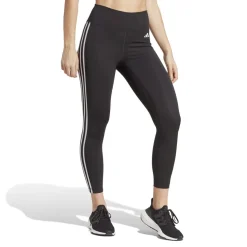 adidas Techfit 3 Stripes 7 8 Leggings in Black