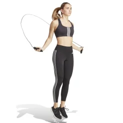 adidas Techfit 3 Stripes 7 8 Leggings in Black