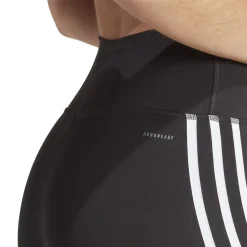 adidas Techfit 3 Stripes 7 8 Leggings in Black