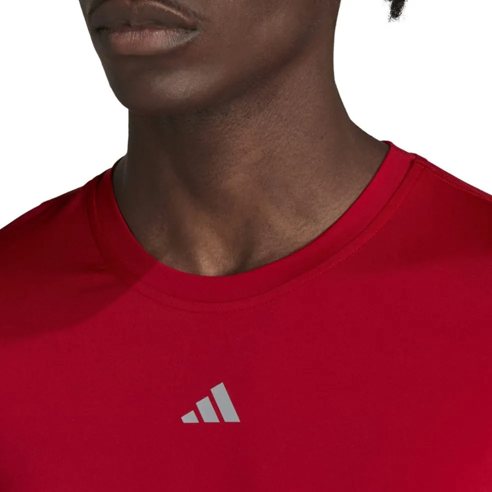 adidas Techfit Aeroready Long Sleeve Long Sleeve Top in Red