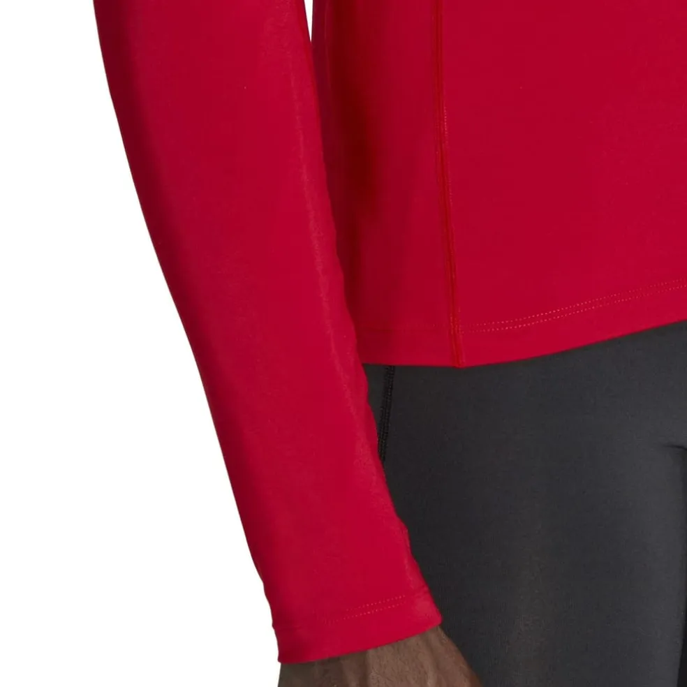 adidas Techfit Aeroready Long Sleeve Long Sleeve Top in Red