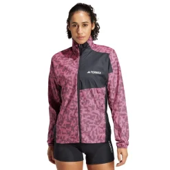 adidas Terrex Trail Running Wind Jacket in Pink