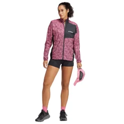 adidas Terrex Trail Running Wind Jacket in Pink