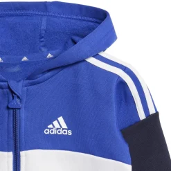 adidas Tiberio 3 Stripes Colorblock Fleece Track Suit Infants in Blue