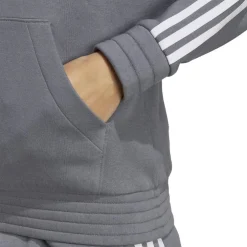 adidas Tiro Hooded Relaxed Fit Sweatshirt in Grey