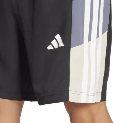 adidas Train Essentials Seasonal Colorblock Shorts in Black