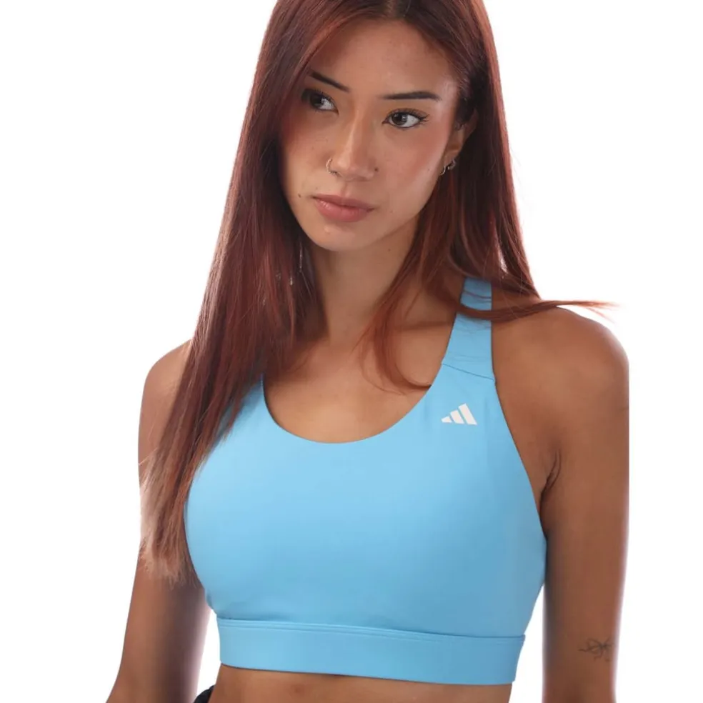 adidas Ultimateadidas Run Medium-Support Bra in Blue
