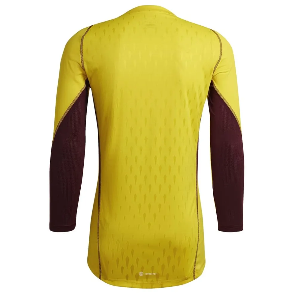 adidas V-Neck Regular Fit T-Shirt in Yellow