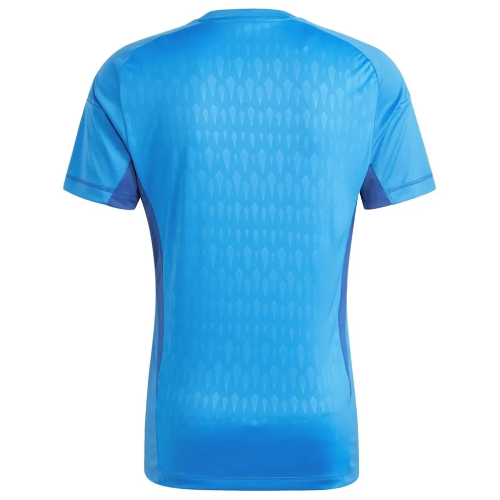 adidas V-Neck Regular Fit Short Sleeve Shirt in Blue