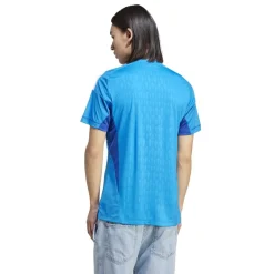 adidas V-Neck Regular Fit Short Sleeve Shirt in Blue