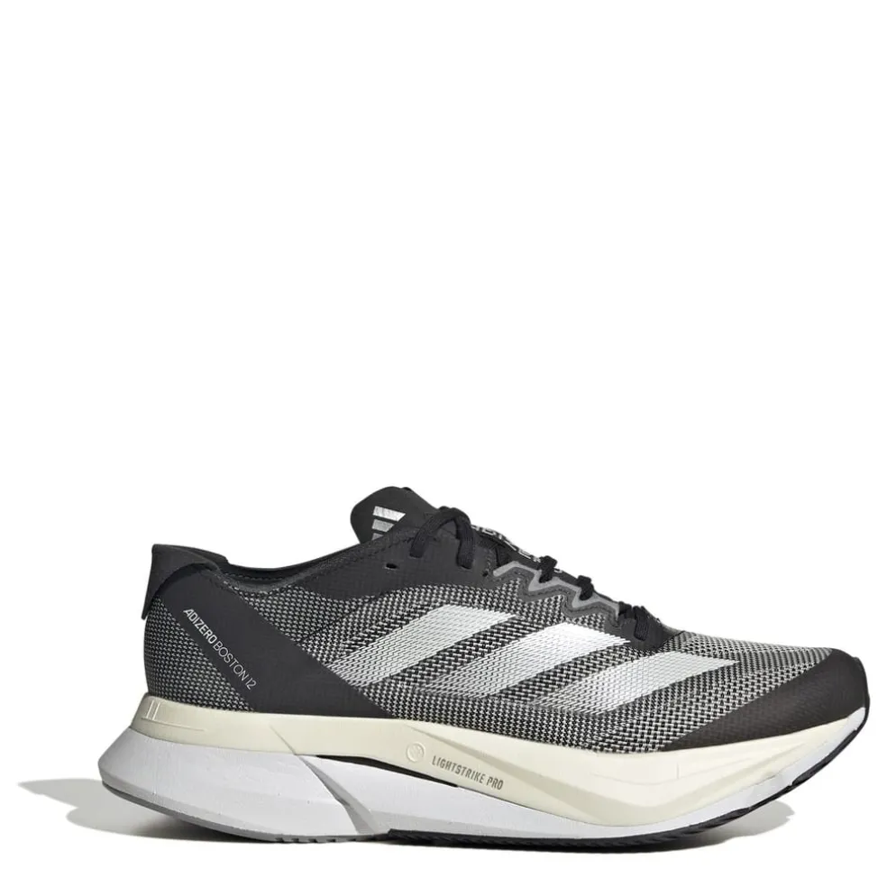 adidas Womens Adizero Boston 12 Running Shoes in Black