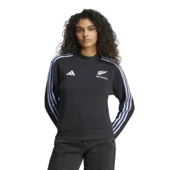 adidas Womens All Blacks Rugby Long Sleeve Sweatshirt in Black
