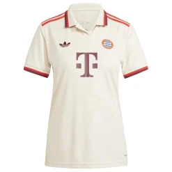 adidas Womens Fcb 3 Jersey W T-Shirt in Beige