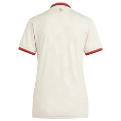 adidas Womens Fcb 3 Jersey W T-Shirt in Beige