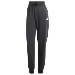 adidas Womens French Terry Print Regular Joggers in Black