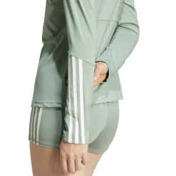 adidas Womens Hyglm 1 4zip Gym Top in Green