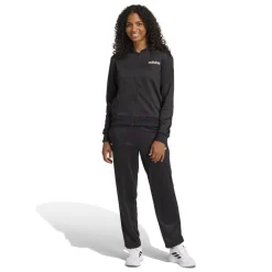 adidas Womens Linear Tracksuit in Black