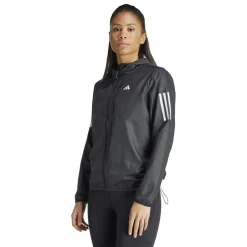 adidas Womens Own The Run Running Jacket in Black
