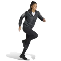 adidas Womens Own The Run Running Jacket in Black