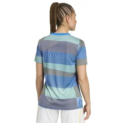 adidas Womens Real Madrid Pre Match Shirt 2025 2026 in Blue