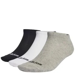 adidas Womens Thin Linear Low Cut Socks 3 Pairs in Multi