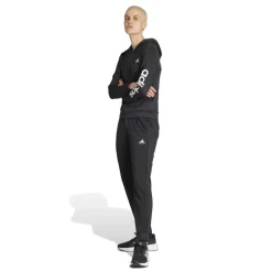 adidas Womens W Linear Ts Tracksuit in Black