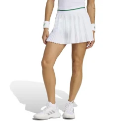 adidas Womens Wimbledon Pleated Skort in White