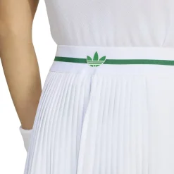adidas Womens Wimbledon Pleated Skort in White