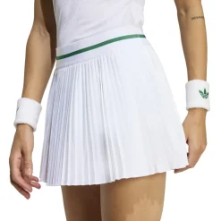 adidas Womens Wimbledon Pleated Skort in White