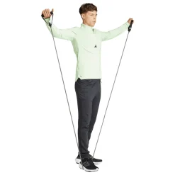 adidas Workout Quarter-Zip Top in Green