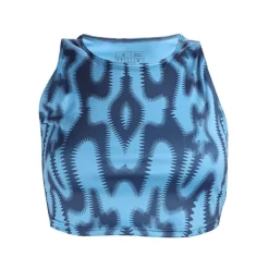 adidas Yoga Studio Printed Tank Top in Blue