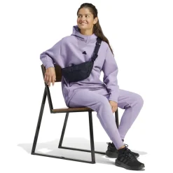 adidas Z.N.E Hooded Relaxed Fit Sweatshirt in Purple