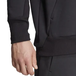 adidas Z.N.E. Hooded Relaxed Fit Sweatshirt in Black