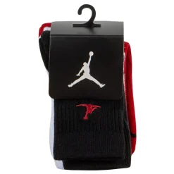 Air Jordan 3 Pack Crew Socks Childrens in Red