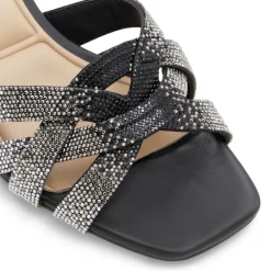 Aldo Curtsy Heel Sandals in Black