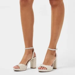 Aldo Heeled Sandals in White