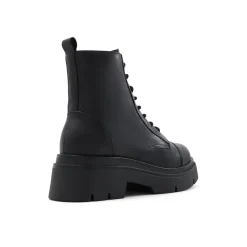 Aldo Marthia Motorcycle Chunky Heel Boots in Black