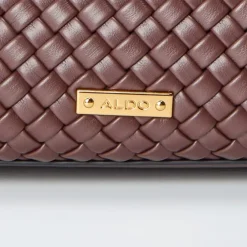 Aldo Ribbed Hobo Handbag with Detachable Strap in Neutral