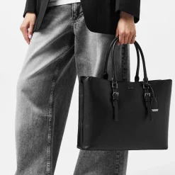 Aldo Tarandi Tote with Detachable Strap in Black