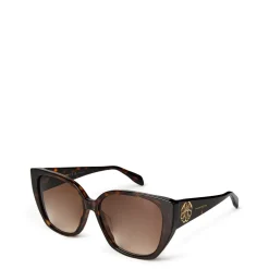 Alexander McQueen Cat Eye Sunglasses in Brown