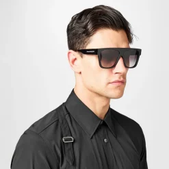 Alexander McQueen Flat Top Sunglasses in Black
